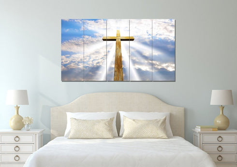 Gods Light Shining on the Cross #6 Canvas