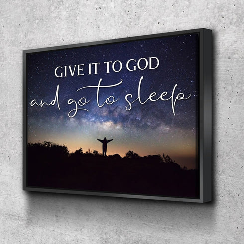 Grateful Night #10 Give it to God and Go to Sleep Sign, Wall Art & Decor