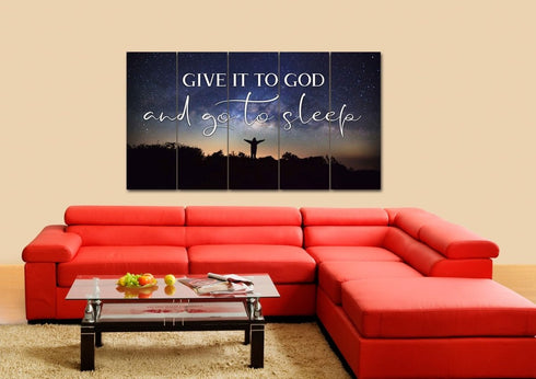 Grateful Night #10 Give it to God and Go to Sleep Sign, Wall Art & Decor