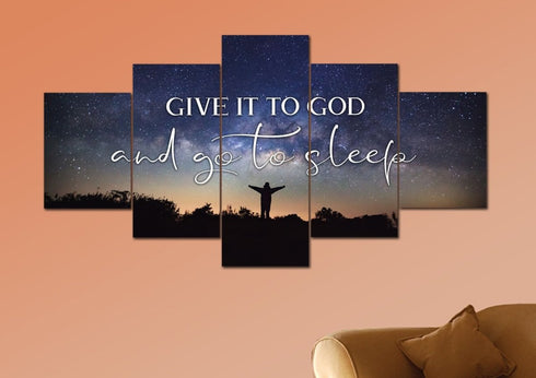 Grateful Night #10 Give it to God and Go to Sleep Sign, Wall Art & Decor