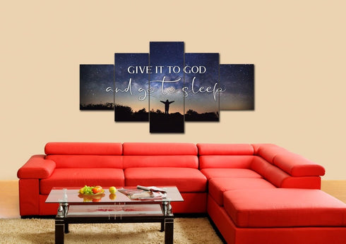 Grateful Night #10 Give it to God and Go to Sleep Sign, Wall Art & Decor