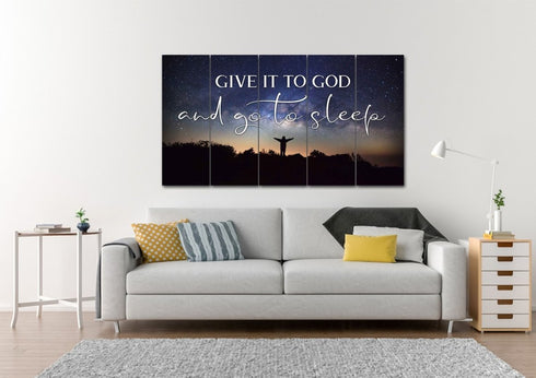 Grateful Night #10 Give it to God and Go to Sleep Sign, Wall Art & Decor