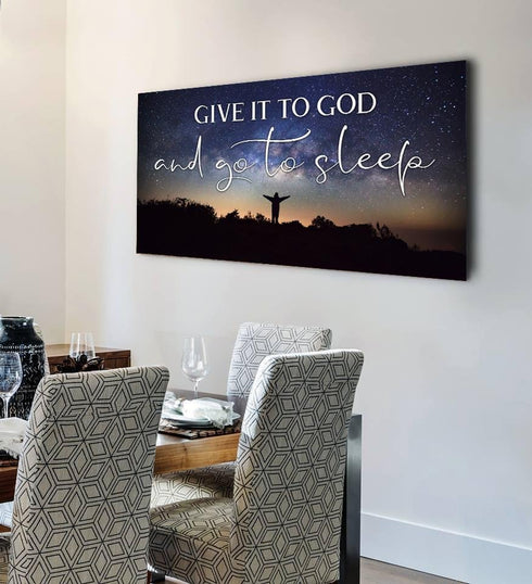 Grateful Night #10 Give it to God and Go to Sleep Sign, Wall Art & Decor