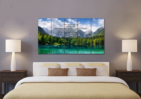 Green Lake #12 & Serenity Prayer Wall Art