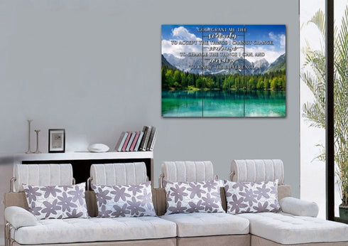 Green Lake #12 & Serenity Prayer Wall Art