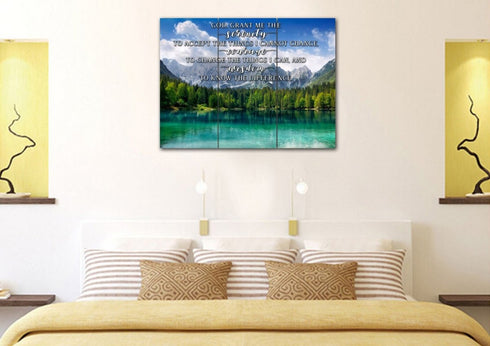 Green Lake #12 & Serenity Prayer Wall Art