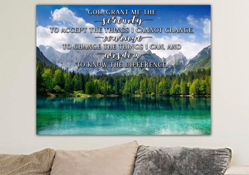 Green Lake #12 & Serenity Prayer Wall Art