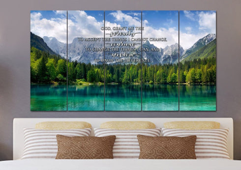 Green Lake #12 & Serenity Prayer Wall Art