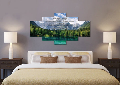 Green Lake #12 & Serenity Prayer Wall Art