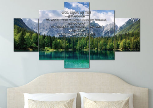 Green Lake #12 & Serenity Prayer Wall Art