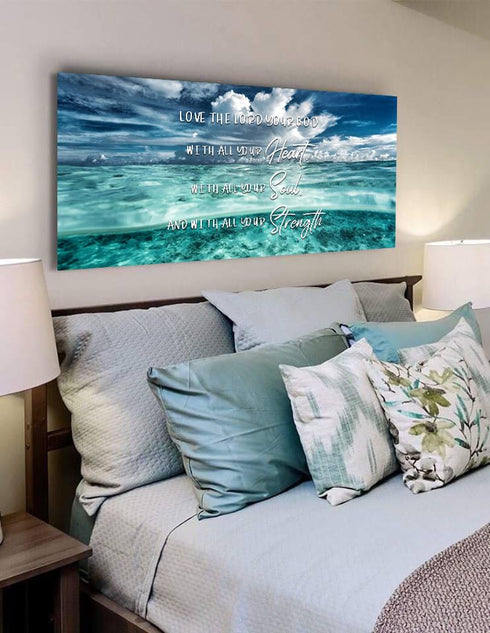 Halfsies #8 Love the Lord your God Wall Art