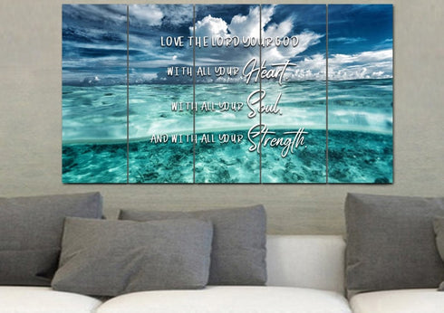 Halfsies #8 Love the Lord your God Wall Art