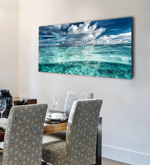 Halfsies #8 Love the Lord your God Wall Art