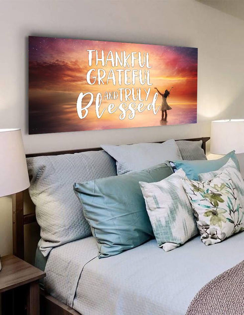 Hands out #3 Thankful, Grateful & Blessed Wall Art