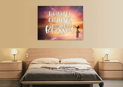 Hands out #3 Thankful, Grateful & Blessed Wall Art