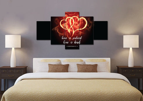 Hearts on Fire #24 Love is Patient, Love is Kind Wall Art