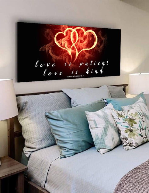 Hearts on Fire #24 Love is Patient, Love is Kind Wall Art
