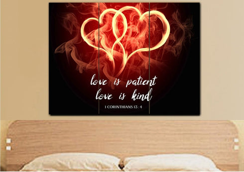 Hearts on Fire #24 Love is Patient, Love is Kind Wall Art