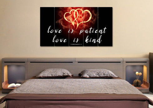 Hearts on Fire #24 Love is Patient, Love is Kind Wall Art