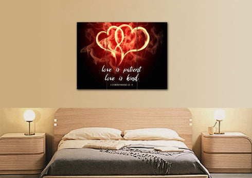 Hearts on Fire #24 Love is Patient, Love is Kind Wall Art