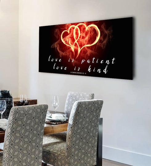 Hearts on Fire #24 Love is Patient, Love is Kind Wall Art