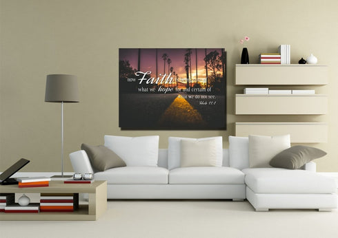 Hebrew 11:1 Canvas Wall Art Print