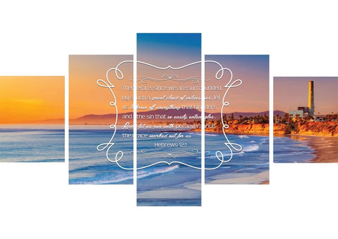 Hebrews 12:1 Wall Art Canvas Print