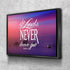 Hebrews 13:5 The Lord will Never Leave you Canvas Wall Art Print