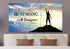 Hiker on Top #1 Joshua 1:9 Be Strong and Courageous Wall Art