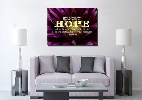 Hold onto Hope Wall Art Canvas Print
