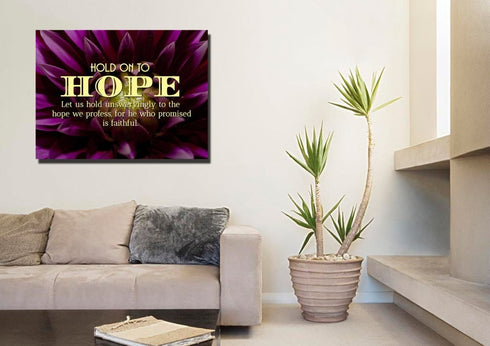 Hold onto Hope Wall Art Canvas Print