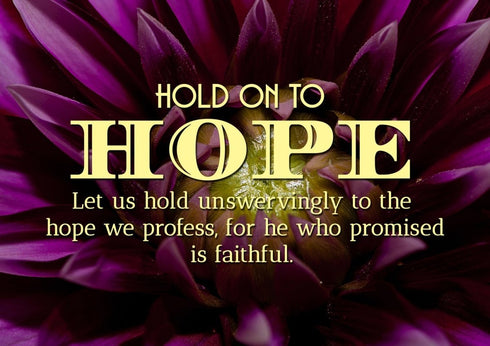 Hold onto Hope Wall Art Canvas Print