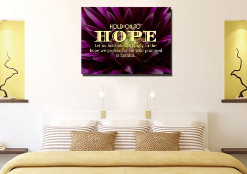 Hold onto Hope Wall Art Canvas Print