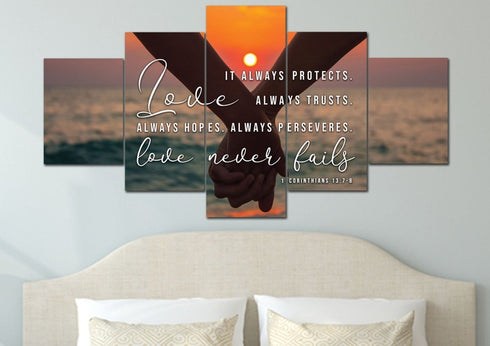 Honeymoon #25 Love is Patient, Love is Kind Wall Art