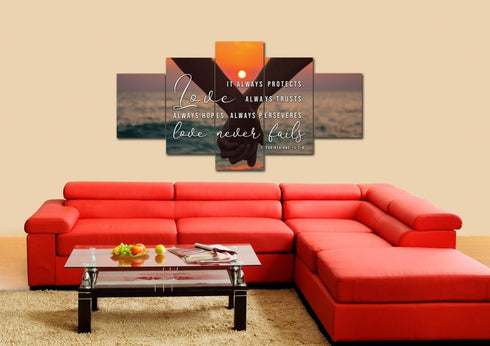 Honeymoon #25 Love is Patient, Love is Kind Wall Art