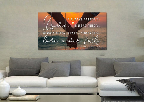 Honeymoon #25 Love is Patient, Love is Kind Wall Art