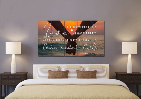 Honeymoon #25 Love is Patient, Love is Kind Wall Art