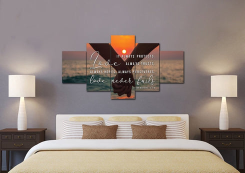 Honeymoon #25 Love is Patient, Love is Kind Wall Art