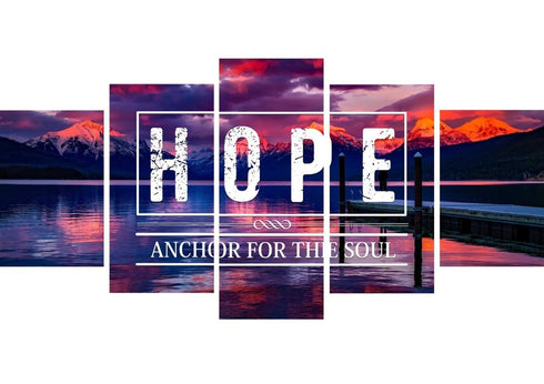 Hope Anchor for the Soul Wall Art Canvas Print