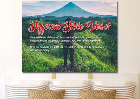 I can do all this Through him who Gives me Strength Canvas Wall Art