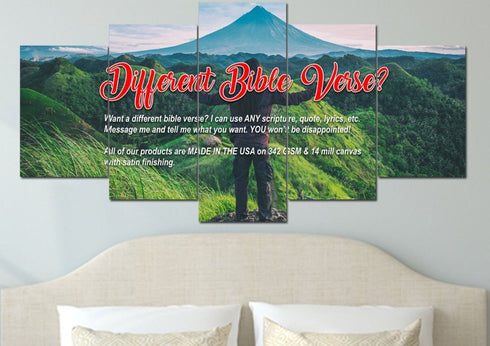 I can do all this Through him who Gives me Strength Canvas Wall Art