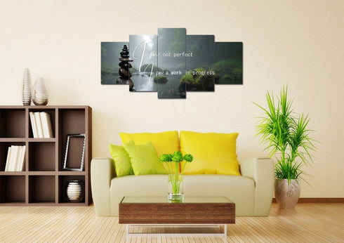 I'm not Perfect Im a Work in Progress Wall Art Canvas Print