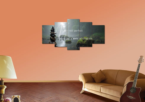 I'm not Perfect Im a Work in Progress Wall Art Canvas Print
