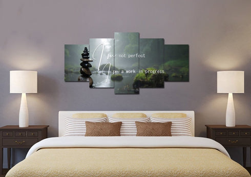 I'm not Perfect Im a Work in Progress Wall Art Canvas Print