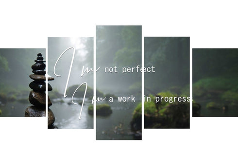 I'm not Perfect Im a Work in Progress Wall Art Canvas Print