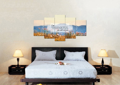 I'm Thankful for all of you Wall Art Canvas Print