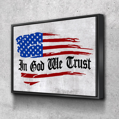 In God we Trust #10 American Flag Patriotic Wall Art