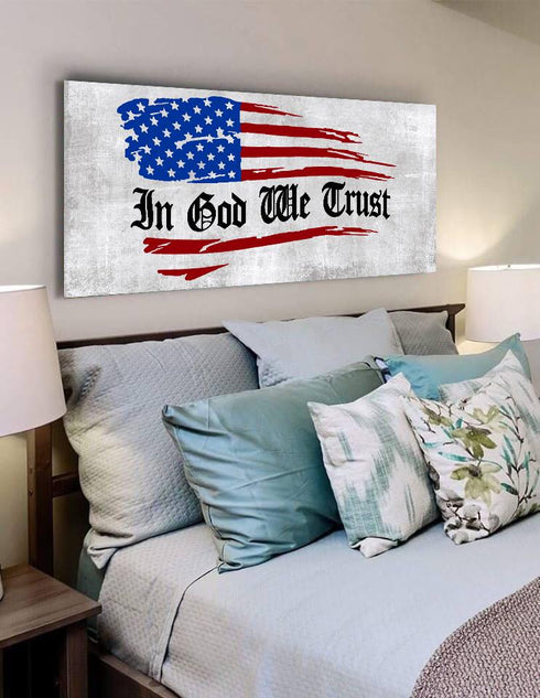 In God we Trust #10 American Flag Patriotic Wall Art