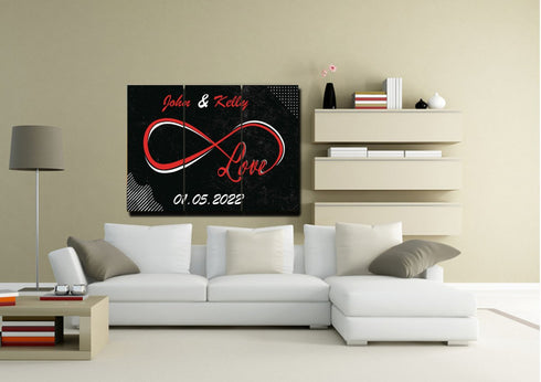 Infinite Love Loop - Personalized Canvas #2