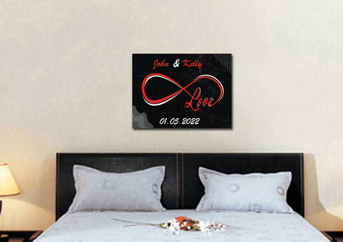 Infinite Love Loop - Personalized Canvas #2